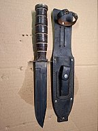 Solinger Kampfmesser Friedrich Geigis (FG) - Ka-Bar / USMC Stil - 50er/60er Jahre