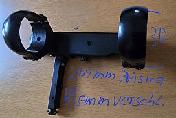 Montage 30mm für 11mm Prisma