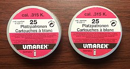 50 Platzpatronen Kaliber .315 K