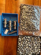 Dillon 100 mm /40 S&W Hartmetall Matritzensatz! und 900 Geschosse !!!!!