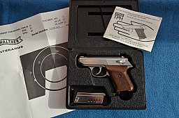 NEUWERTIGE PISTOLE INTERARMS WALTHER TPH .22LR IN BOX STAINLESS STEEL