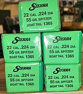 500 Sierra Geschosse .22 - 55grs Spitzer