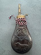 Pulverhorn , Pulverflasche , Schwarzpulver , Vorderlader , Perkusion