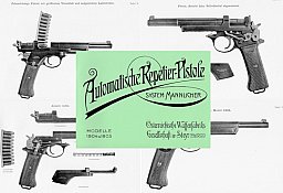 Nachdruck Bedienungsanleitung für die Pistolen Steyr M1904 und 1905