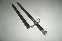 Bajonett Argentinien 1909 mit Scheide Nummerngleich