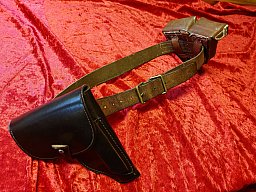 Original Ledergürtel mit Pistolenholster