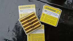UMAREX 8mm CS-REIZSTOFFPATRONEN. Packung mit 10 Schuß. Dez.2012