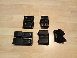 Magazintaschen Konvolut - Sickinger, Safariland, Monarch f. Glock, Colt, H&K, Leder, ...