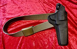 Original BW-Koppel (110cm) mit einem Revolver-Formholster