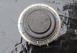 VS-Mk 2 Landmine der ITALENISCHEN ARMEE. Ex-Model mit Bezeichnung " INERTE " ..Durchsichtig !