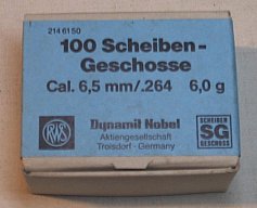 100 RWS,SG Geschosse,6,5mm