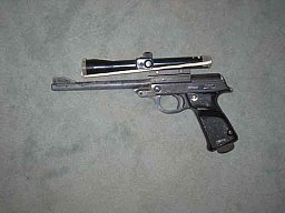 Luftpistole Walther, Mod. LP 53, defekt, Teileträger