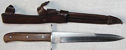 Jagdmesser / Dolch WILH.WAGNER SOLINGEN - MERSCHEID M 7 / 25 mit Lederscheide