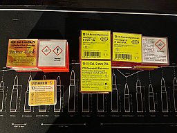 Konvolut Pfefferpatronen CS-Patronen Wadie 9mm P.A. Umarex