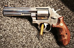 S&W 627-1 .357 Mag – 5,5" neuwertig & gepflegt | RCBS-Matrizen & Hülsen / edle Custom-Leder Holster