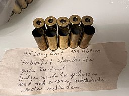 45 Long Colt 100 Hülsen Fabrikat Winchester