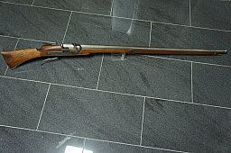 Vorderlader Luntenschloss Gewehr Kal. 16,00 mm Zeughaus Überlingen, Reenactment