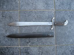 Bajonett / Machete, Argentinien M.1909, Weyersberg, nummerngleich, super Zustand