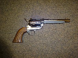 Single Action SAA-Westernrevolver SAUER&SOHN "Western Six Shooter".357Mag. verchromt. EU wide