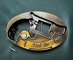 Röhm Little Joe Gürtelschnalle mit Pilzkopfbolzen für 6 mm Flobert u. .22 Knall Variante