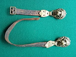 1 Paar Originale lederne Kinnriemen für bayrischen Helm