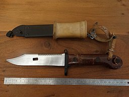 *** NVA /WARSCHAUER PAKT *** SEITENGEWEHR / BAJONETT M 59 / TYP 6H2 *** AK - 47 KALASCHNIKOW ***