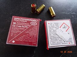 Verkaufe 23 StSupra-Pfeefferpatrone