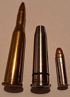 Reduzierhülse 5,6x52 auf 22 LR, Fangschussgeber, Fallenjagd