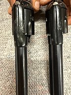 2x Arminius Western Six Shooter 7,5" | PTB 265 | Volle Stahl-Ausstattung | Orig. Bianchi Leder-Doppe