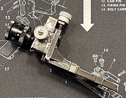 Anschütz – gebrauchtes Metallbauteil mit Einstellmechanik aus Nachlass – Modell unbekannt