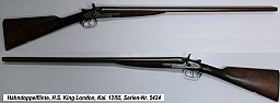 Hahndoppelflinte H.S. King London 12/65