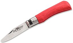 1 x BÖKER OLD BEAR BABY XS RED | Kindermesser mit abgerundeter Klinge > 6cm 420er Stahl > nur 30,0g