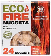 24 St.-Pack Eco Fire Feuernuggets zum Anzünden von Feuer - natürliche Rohstoffe - ungiftig