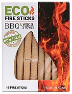 18 St.-Pack Eco Fire Sticks Feueranzünder für Grill + Kamin - ungiftig - natürliche Rohstoffe