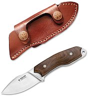 1 x BÖKER ARBOLITO El Héroe | Feststehendes Messer 7,5cm Klinge Böhler N695 Stahl inkl. Lederscheide