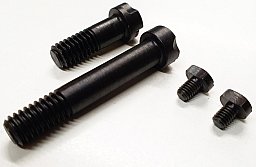 Schrauben Set Mauser K98 2x Systemschraube / Kastenschraube (kurz/lang) 2x Sicherugschraube