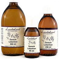 1 x 500ml Dorschlebertran für Hunde | BARF | Omega-3-Fettsäuren Vitam A D3 E > schönes Fell, Gesunde