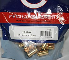 50 Stück > NEUE PPU / PrviPartizan Kurzwaffenhülsen .40 S&W Boxerzündung / Unprimed Brass #C-196