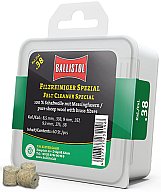 60 x BALLISTOL Reinigungsfilze Filzreiniger SPEZIAL Cal. 38 Schafwolle Messingfasern 9mm .357 9,3mm