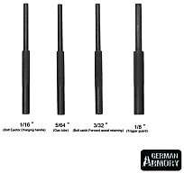 AR15 4 teiliges Rollstift Starter Set Roll Pin Punch Kit BüMa M16 Büchsenmacherwerkzeug