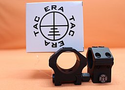 Era-Tac Montageringe 30mm (T5003-0010) mit Mutter, Alu schwarz, BH=10mm für Picatinnyprofil
