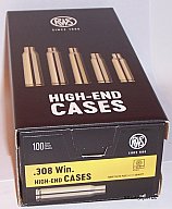 100 RWS Hülsen f. Kal. .308 Win. (7,62x51mm) - Boxerzündung - #2412372 - Neuware