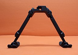 Fortmeier Zweibein H184 3-P 12:00 Höhe ca. 184 - 235mm Alu schwarz mit Rastenverstellung und Kufen