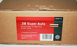 1.000 Stück NEUE GECO Wiederladerhülsen .38 SUPER AUTO (Boxerzündung) verpackt 1000er Box #2318132