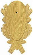 Rehbockbrett EICHE geschnitzt Modell #4 | 21x21cm HELL Holz - Gehörnbrettchen Eichnholz NEU !