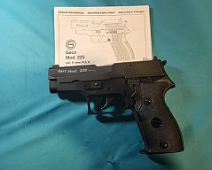 Neuwertige GECO Pistole Mod. 225, Cal. 9mm PAK