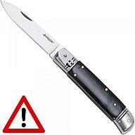 Springmesser Schwarz 440er Stahl / VERKAUF NUR AN BERECHTIGTE