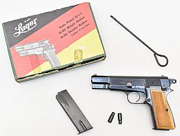 Top ! REDUCTA Pistole LUGER M80 / FÉG Modell P9M im Kaliber 4mm M20 / 9mm Luger in der OVP