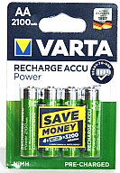 4x VARTA AA ACCU Power/Akkus, wiederaufladbar #56706 2.100mAh > Wildkamera, Fotofalle, Kirrautomat