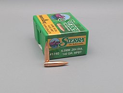 Sierra MatchKing Geschosse – 100 Stück – #1740 – Kaliber 6,5 mm / .264 – 140 gr HPBT